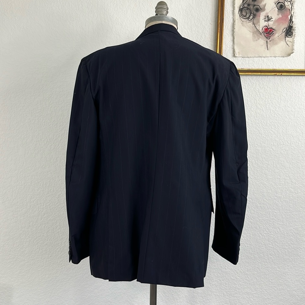 Salvatore Ferragamo Wool Solid 2 Button Suit Jack… - image 6